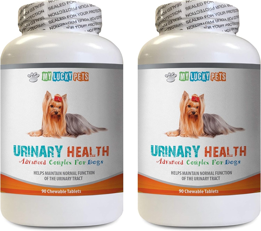 Σκύλος Bladder Υποστήριξη - Σκύλος Urinary Health Formula - Βοηθά με θέματα Ακράτειας και Bladder - Ανοσοποιητικό Boost - Σκύλος Cranberry συμπλήρωμα μασούν - 2 μπουκάλια (180 Θεραπείες)