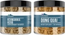 Earthborn Elements Rehmannia Herb and Dong Quai Bundle, 200 Capsules Each, Pure & Undiluted, No Additives