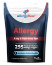 AllergyHero Ολοκληρωμένο κιτ δοκιμών τροφίμων και περιβαλλοντικής αλλεργίας με 295 Triggers για ενήλικες & παιδιά – Εύκολη και χωρίς πόνο στο σπίτι Χρήση Κιτ τεστ αλλεργίας με ακριβή αποτελέσματα
