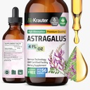 BIO KRAUTER Astragalus Tincture - Astragalus Root Extract for Immune Support - Αλκοόλ και Ζάχαρη Χωρίς - Υψηλή απορρόφηση - Vegan Drops 4 Fl.Oz.