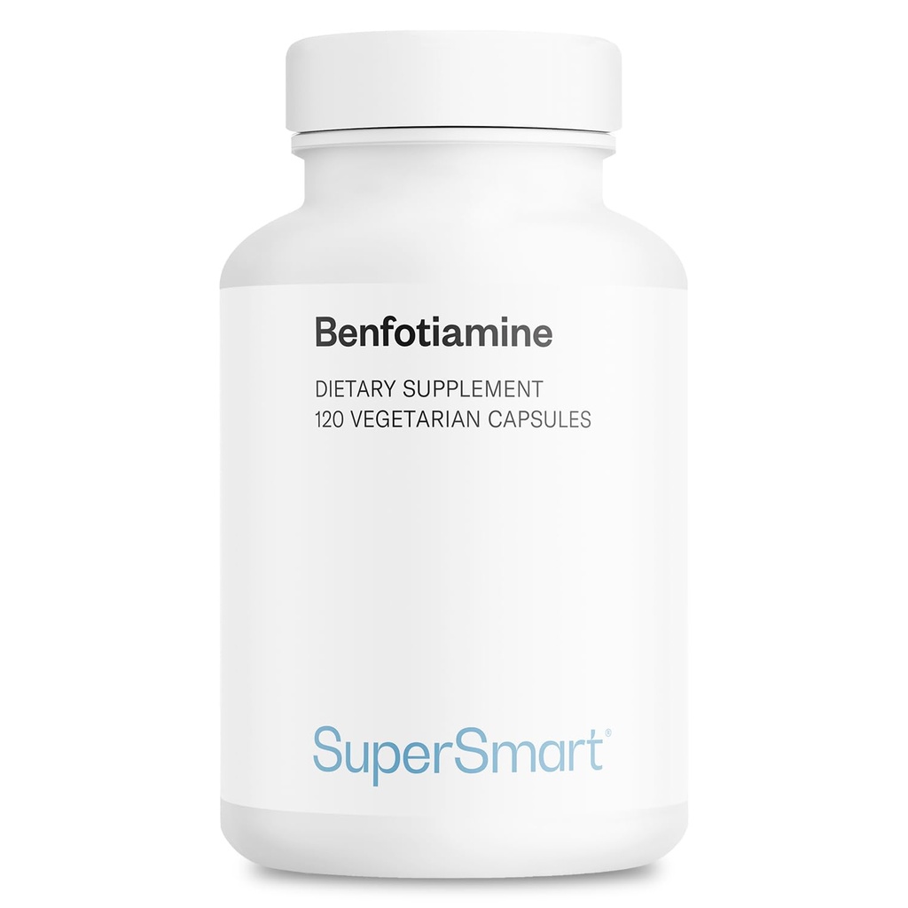 Supersmart - Benfotiamine 320mg ανά ημέρα (Υψηλή ισχύς) - Βιοδιαθέσιμη θειαμίνη - Βιταμίνη Β1 Benfotiamine Supplement 