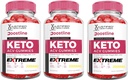 Justified Laboratories (3 Pack Boostline Keto ACV Gummies Extreme 2000MG Boost Line Keto Gummies Apple Cider Vinegar Formed with Pomegranate Beet Juice Powder B12 Vegan Non GMO 180 Gummys