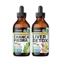 BIO KRAUTER Chanca Piedra Βάμμα 4 Fl. Oz. & Liver Detox Βάμμα 4 Fl. Oz.
