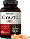 CoQ10 400mg με Ωμέγα 3 λιπαρά οξέα, 240 κάψουλες 
