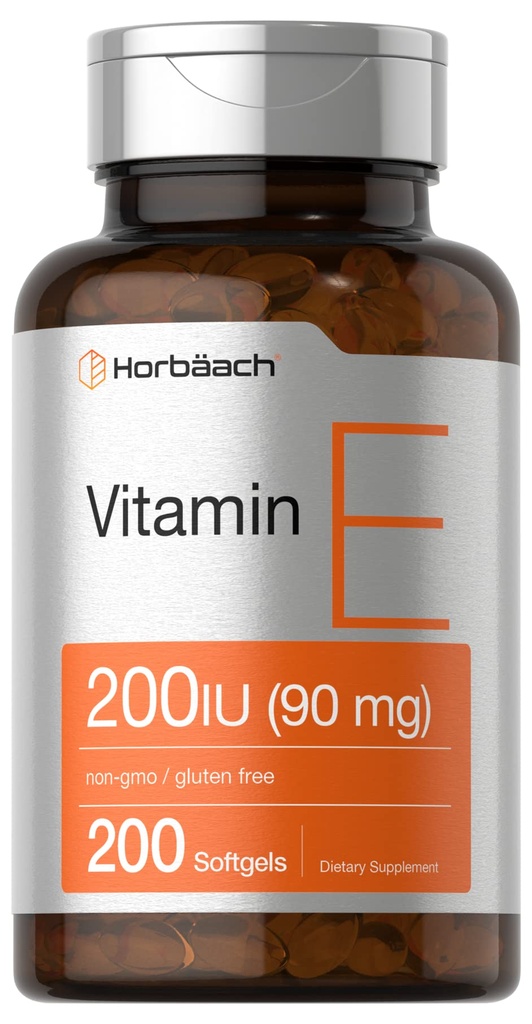 Horbäach Vitamin E Softgel Κάψουλες 200 IU 