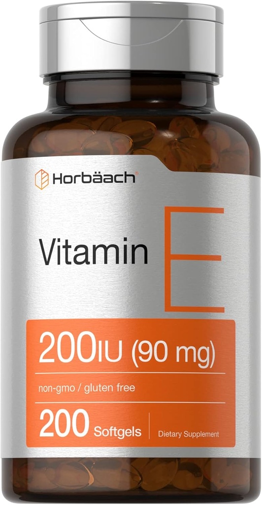 Horbäach Vitamin E Softgel Κάψουλες 200 IU 