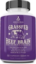 Προγονικά Συμπληρώματα Grass Fed Beef Brain συμπλήρωμα με το συκώτι βοείου κρέατος, ολόκληρη την υποστήριξη του εγκεφάλου τροφίμων προωθεί τον εγκέφαλο, Mood, και τη μνήμη Υγεία, τον εγκέφαλο και το συκώτι Υγείας κάψουλες, μη ΓΤΟ, 180 κάψουλες