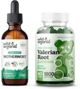 Άγρια & οργανικά Motherwort Βάμμα 2 fl oz & Valerian Root Gummies