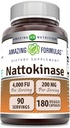 Amazing Formulas Nattokinase Dietary Supplement 100 mg Veggie Capsules Supplement 
