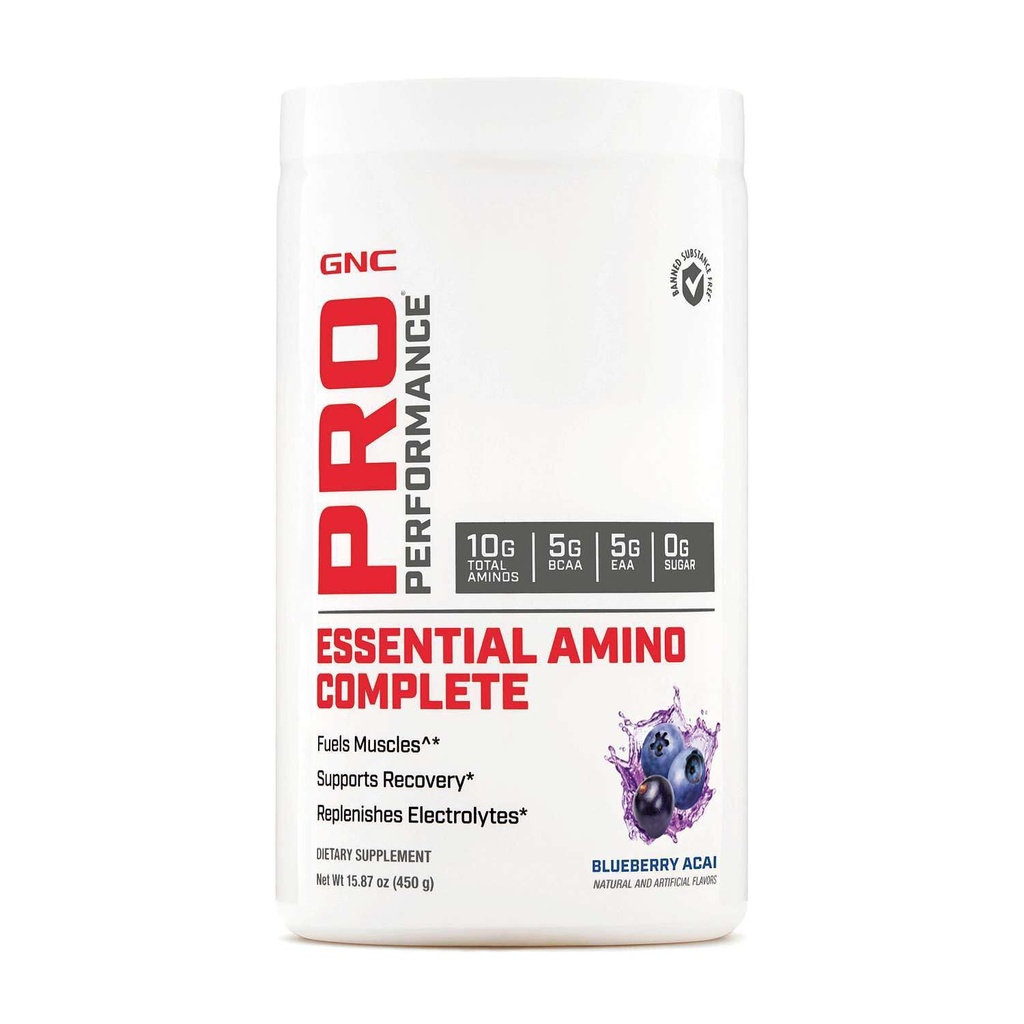GNC Pro Performance Essential Amino Complete, Βατόμουρο Acai, 30 εξυπηρετήσεις