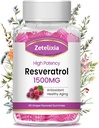 Χωρίς ζάχαρη Resveratrol Gummies - Υψηλή καθαρότητα Resveratrol συμπλήρωμα για αντιοξειδωτικό, υγιή γήρανση, δέρμα, εγκέφαλος, οργανικά - 60 Gummies