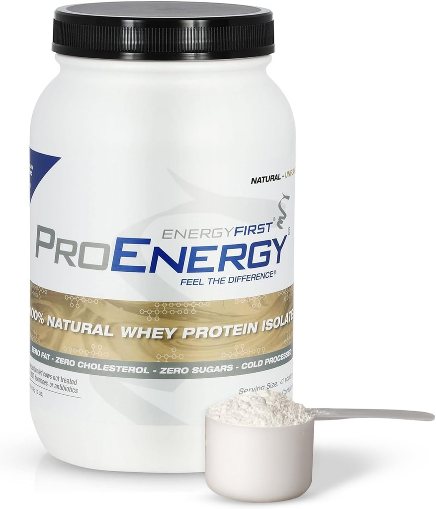 ΕνέργειαΠρώτη φυσική χόρτο Fed πρωτεΐνη Whey Isolate σκόνη, μη αρωματισμένη σκόνη πρωτεΐνης, ProEnergy πρωτεΐνη Shake για την αντικατάσταση γεύματος & μετά την αποκατάσταση προπόνηση, μη-GMO, ζάχαρη & γλουτένη δωρεάν 36 εξυπηρετούν