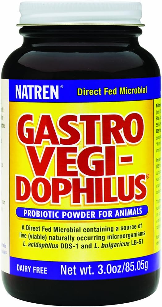 Natren Gastro Vegi-Dophilus Εντερική Υγεία και Διέγερση Γαλακτοκομική Χωρίς Προβιοτική Σκόνη για Ζώα, 3.0oz
