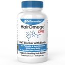 DrFormulas HairOmega DHT Blocker Biotin 5000 mcg Βιταμίνες για την ανάπτυξη των μαλλιών συμπλήρωμα 