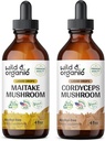 Άγρια & οργανικά Μάιτακε Mushroom Βάμμα 4 fl oz & Cordyceps Mushroom Βάμμα 4 fl oz