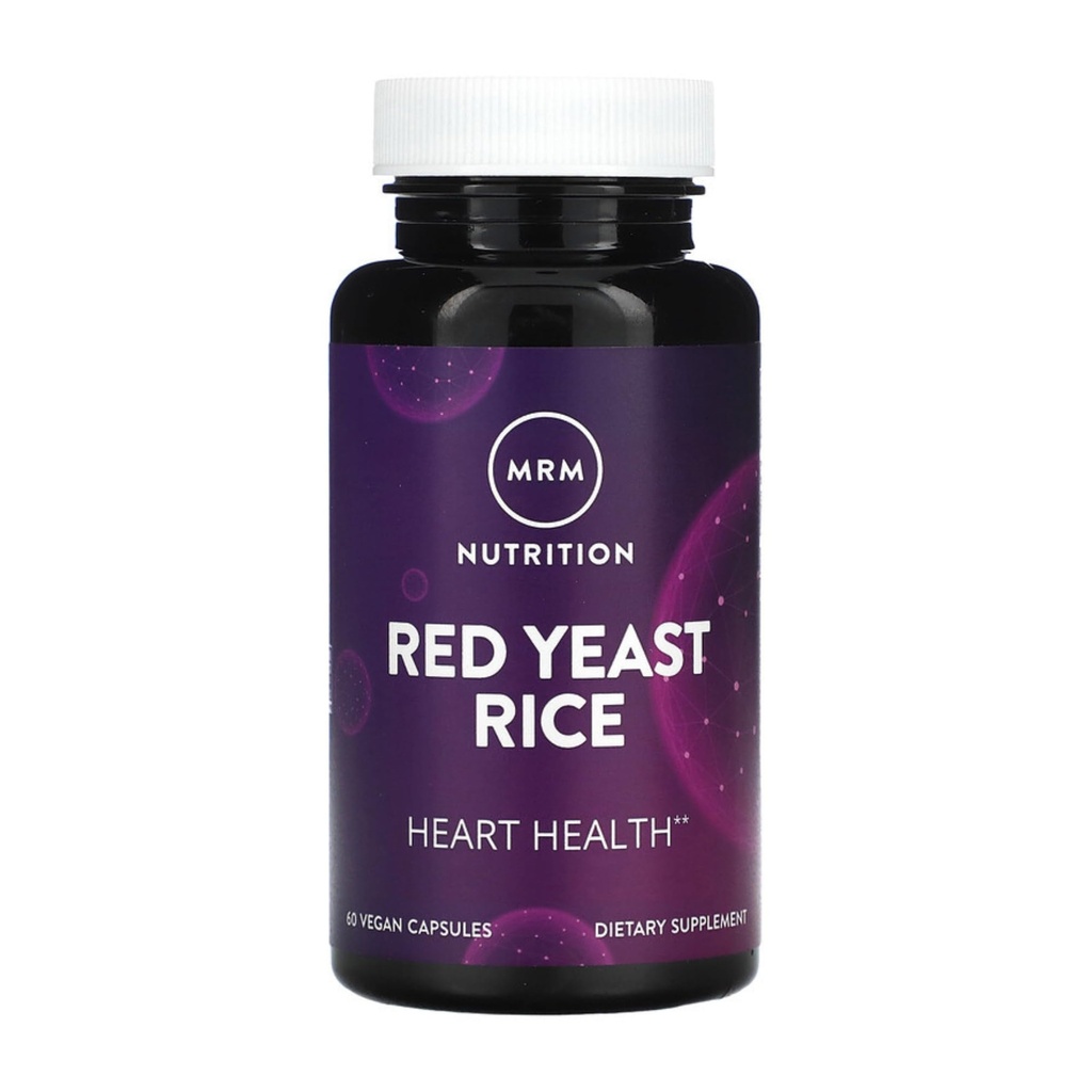 MRM Nutrition Red Yeast Rice Capsules - For Women & Men - 1,200mg Red Yeast Rice Per Serving, Whole Food Product for Heart Health & Lipid Metabolism, Gluten Free, Vegan - 30 Servings