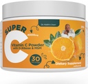 Dr. Keith's Own Super C-High Dose Powdered Vitamin C 4000mg με D-Rιβόζη, Γλυκίνη, MSM-Highly Απορροφώμενη, Στομάχι-Friendly, Collagen Boost, Ανοσοποιητική Υποστήριξη-Άγευστη, 200 γραμμάρια (30 υπηρεσίες)