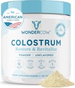 WONDERCOW Colostrum Supplement Powder for Gut Health, Immune Support, Mus Recovery & Wellness 