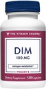 Η βιταμίνη Shoppe DIM 100MG με εκχύλισμα μαύρου πιπεριού Bioperine, υποστηρίζει το μεταβολισμό οιστρογόνων για την υγεία των γυναικών (120 κάψουλες)