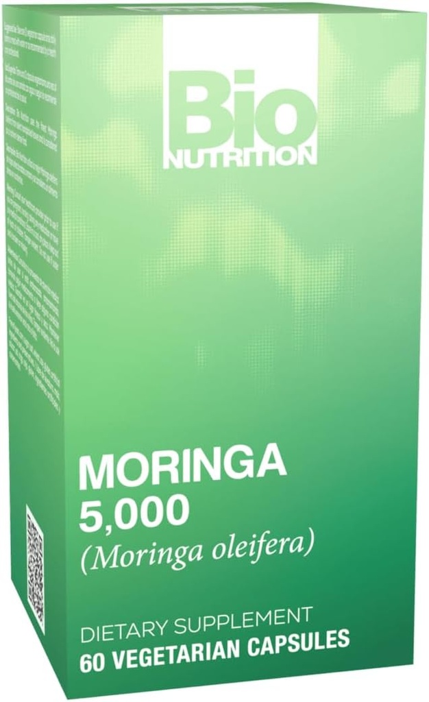 Bio Nutrition Moringa 5000mg 60 κάψουλες χορτοφάγων 