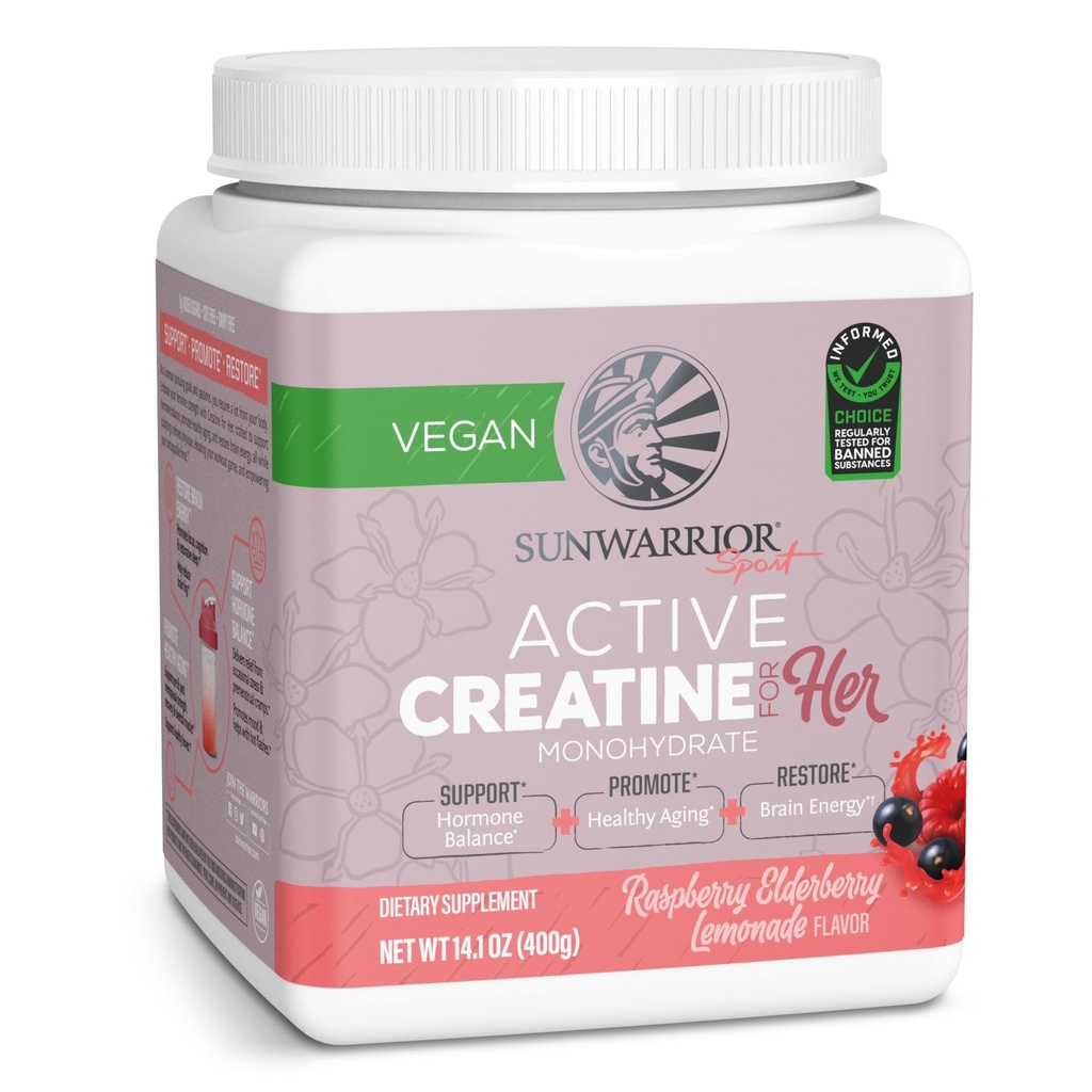 Sunwarrior Creatine για τις γυναίκες Monohydrate σκόνη μικρονωμένα συμπλήρωμα αποκατάστασης πριν από την προπόνηση Υποστήριξη μυϊκή οικοδόμηση δύναμη Εκπαίδευση γνωμάτευση 