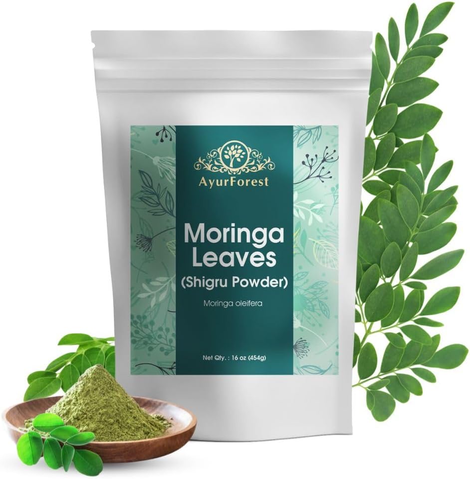 Moringa αφήνει σκόνη Oleifera Leaf Shigru Μεγάλη σε ποτά και smoothies 16 ουγγιά