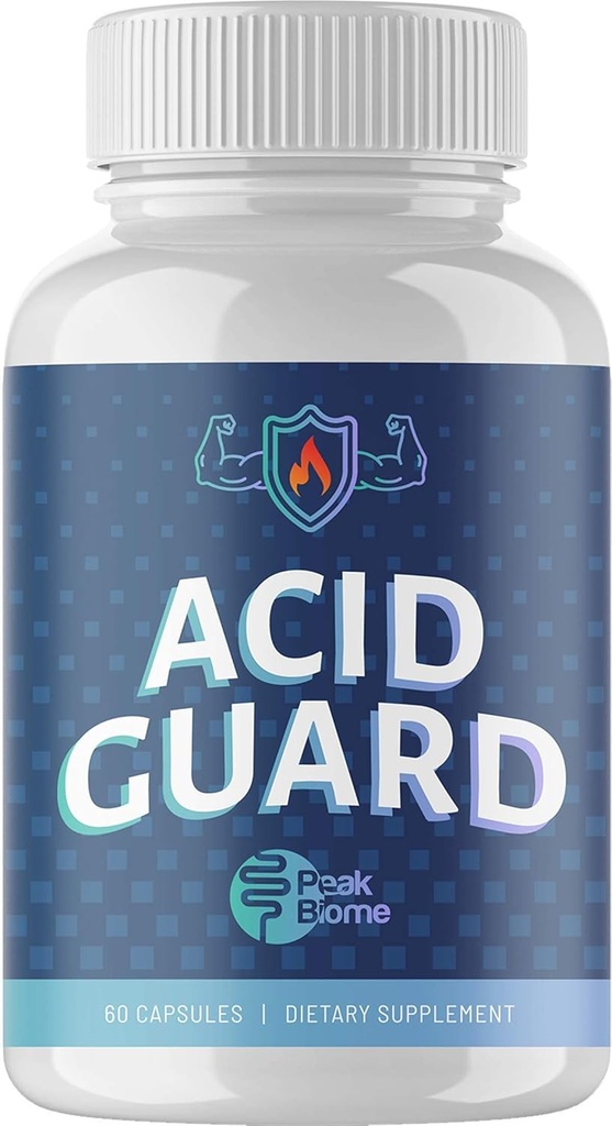 Acid Guard - Plant-based Digestive Supplement with Calcium Carbonate - Βοηθά στην Περιοδική Relux Acid - Υποστηρίζει δυσπεψία και Heartburn Relief - 30-Day Supply - Παλαιό - Κέτο - 60 Ct