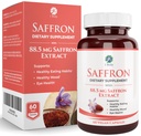 1 συμπλήρωμα εξαγωγής Saffron σώματος, 88, 5 mg Safranal, Αντιοξειδωτικό και υποστήριξη διάθεσης, κάψουλες χορτοφάγων