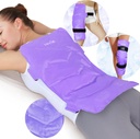 ReVIX Extra-Large Back Ice Pack, Reuseable Gel Cold Compress Wrap for Full Back Relief, Ιδανικό για μυϊκό πόνο, κούραση, ανάκτηση, και πονεμένους μυς – Ρυθμιζόμενες ιμάντες, μοβ
