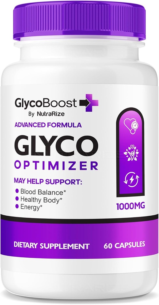 NutraRize GlycoBoost - Επίσημη φόρμουλα υποστήριξης αίματος Glyco Boost, όλες οι φυσικές κάψουλες για υγιή και σταθερά επίπεδα, GlycoBoost Body Cleaner, Glyco Boost Optimizer (60 κάψουλες)