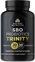 Αρχαία διατροφή SBO Probiotic Trinity Καθημερινή Φροντίδα, Προβιοτικά για την Digestive Υγεία, 40 δισεκατομμύρια Blend των Πρεβιοτικών, Προβιοτικά, Μεταβιοτικά, και Παραβιοτικά Μειώνει Occasional Bloating, 60 Count