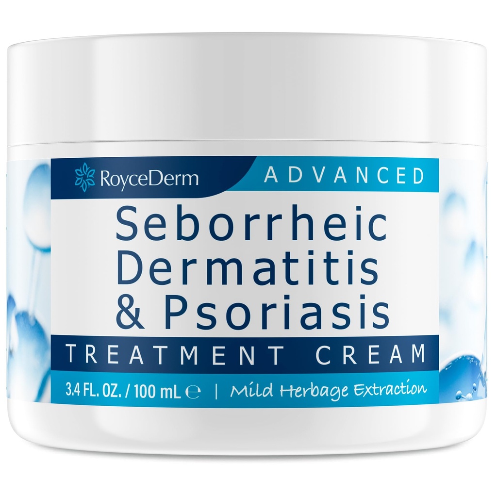 Roycederm Seborrheic Δερματίτιδα Κρέμα, Θεραπεία Scalp για Ψωρίαση, Θυλακίτιδα, Ξηρό Scalp, Πιτυρίδα, Κρέμα Anti-Itch για Καταπραϋντική Ανακούφιση
