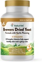 NaturVet Brewers Αποξηραμένη φόρμουλα ζύμης με σκόρδο Γεύση Plus Βιταμίνες για σκύλους και γάτες, Μασώμενα δισκία, Made in The USA with Globally Source Ingredients 100 Count