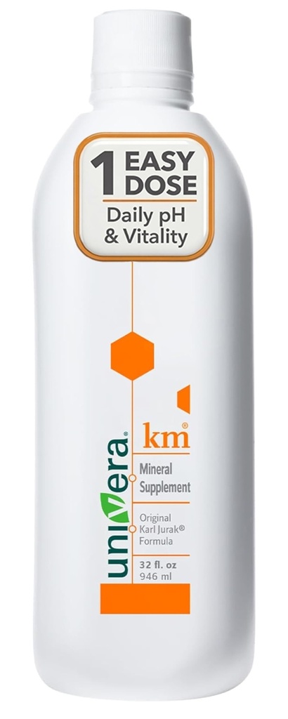 Univera km Liquid Potassium Supplement, pH Balance, Digestion Support, Mineral Supplements with Magnesium, Original Karl Jurak Formula, 32 fl oz (30-Day Supply)