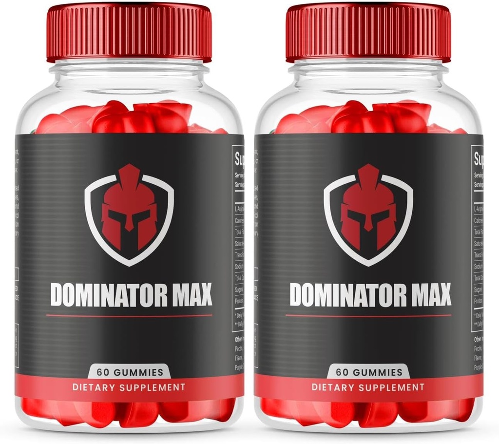 (2 Πακέτο) Dominator Max Gummies Advanced Formula for Max Performance, All Natural Extra Strength Supplement, Dominator Max Gummies for Muscle Growth and General Health Support (120 Gummies)
