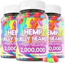 HempTotally (3 συσκευασίες) Hemp Jelly Beans 2.000.000 Premium r Άγχος & AHemp συμπλήρωμα για τη μείωση φλεγμονής, τη βελτίωση του ύπνου, Boost Mood - 450 Cts