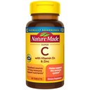 Nature Made Super C, βιταμίνη C και ψευδάργυρος με βιταμίνη D3, συμπλήρωμα διατροφής για την υποστήριξη του ανοσοποιητικού, 60 δισκία, 60 ημέρες προσφοράς