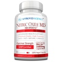 Εγκεκριμένη επιστήμη Nitric Oxide MD - Ανάπτυξη μυών, Lean Body Mass, Βελτίωση της προσφοράς οξυγόνου, Boost Energy - 90 κάψουλες - 1 φιάλη