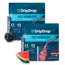DripDrop Hydration - Ηλεκτρολυτές Powder Packets - Καρπούζι & Berry - 64 Count