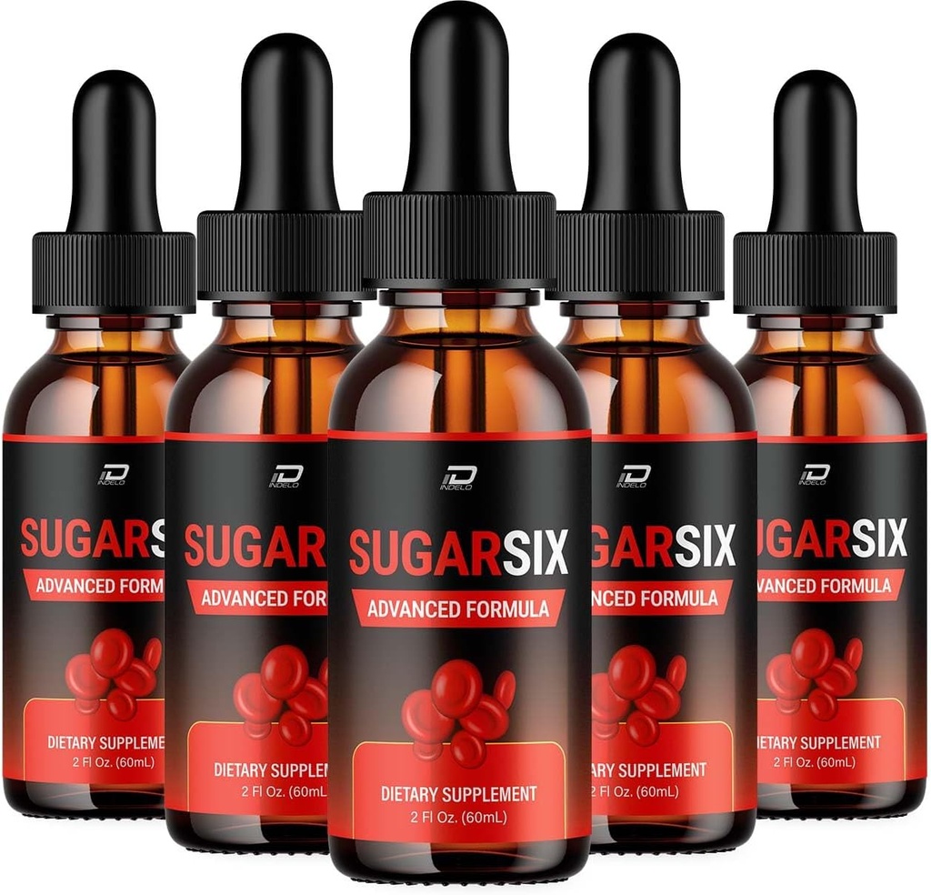 Sugar Six Drops Healthy Formula - Dietary Supplement Drops - Extra Strength SugarSix Liquid Drops, Sugar Six Drops Reviews (5 Pack – 5 Month Supply)