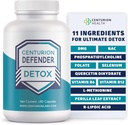 Centurion Defender Detox, Liver Cleanse Detox & Repair Supplement with Phosphatidylcholine, Vitamin B6, Folate, L-Methionine and R-lipoic Acid, 180 Caps