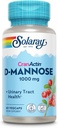 Solaray D-Mannose 1000mg με CranActin Cranberry Extract - D Mannose Cranberry συμπλήρωμα με βιταμίνη C - Υποστηρίζει την ουρολοίμωξη και την αιμορραγία υγεία - Vegan, 60 ημέρα εγγύηση, 30 υπηρεσίες, 60 VegCaps