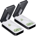 ΜΙΑ PIX κόπτης χαπιών 2 Pack, Splitter χαπιών με ανοξείδωτο ατσάλι λεπίδα, Splitter χαπιών για μικρά και μικροσκοπικά χάπια με V-Shaped Design, κόπτες χαπιών για μικρά ή μεγάλα χάπια Professional (Μαύρο 01)