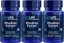 Επέκταση ζωής Rhodiola Extract, 60 κάψουλες χορτοφάγων (πακέτο των 3)