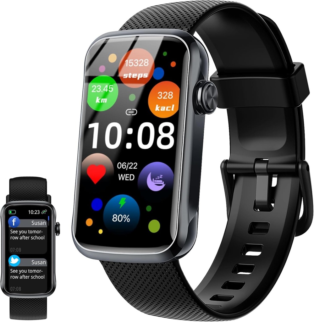 Smart Watch, 1.47" HD Smartwatch για άνδρες γυναίκες με 24 τρόπους αθλητισμού, IP68 Αδιάβροχη Fitness Tracker με 24/7 καρδιακό ρυθμό / Sleep / SpO2 Monitor, Step Tracker, Pedometer, Activity Tracker για Android iOS