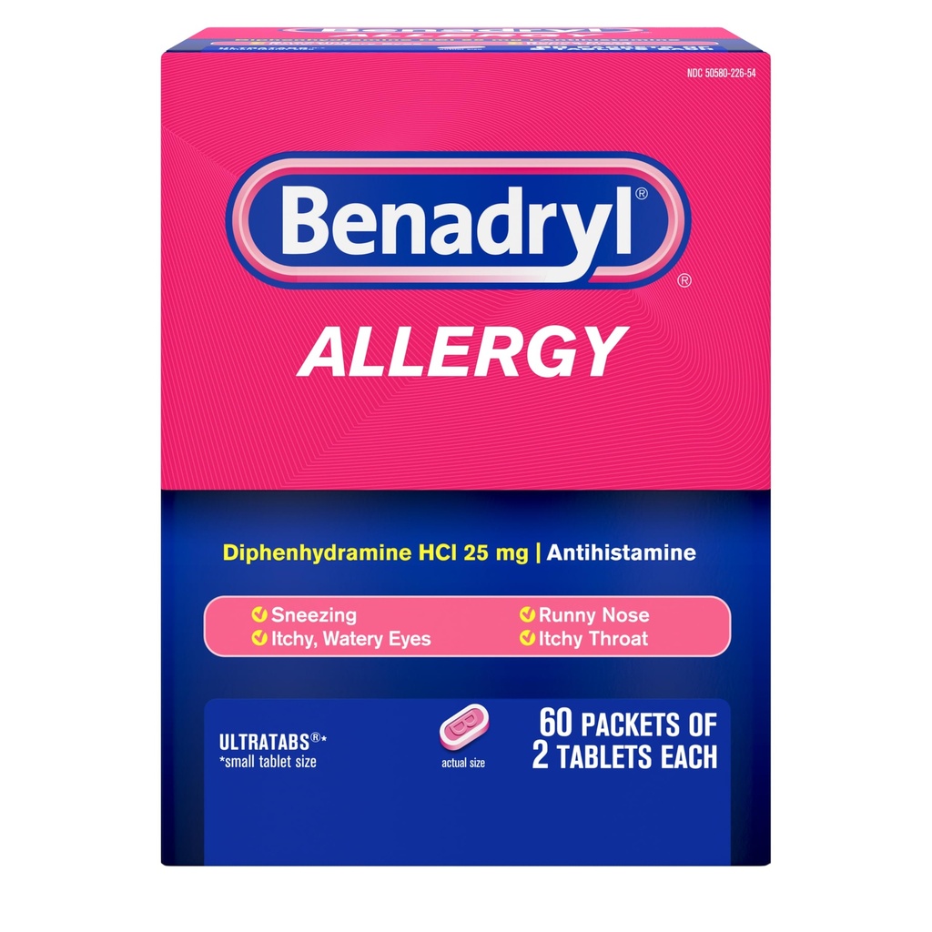 Αλλεργία της Benadryl ULTRATAB 60X2
