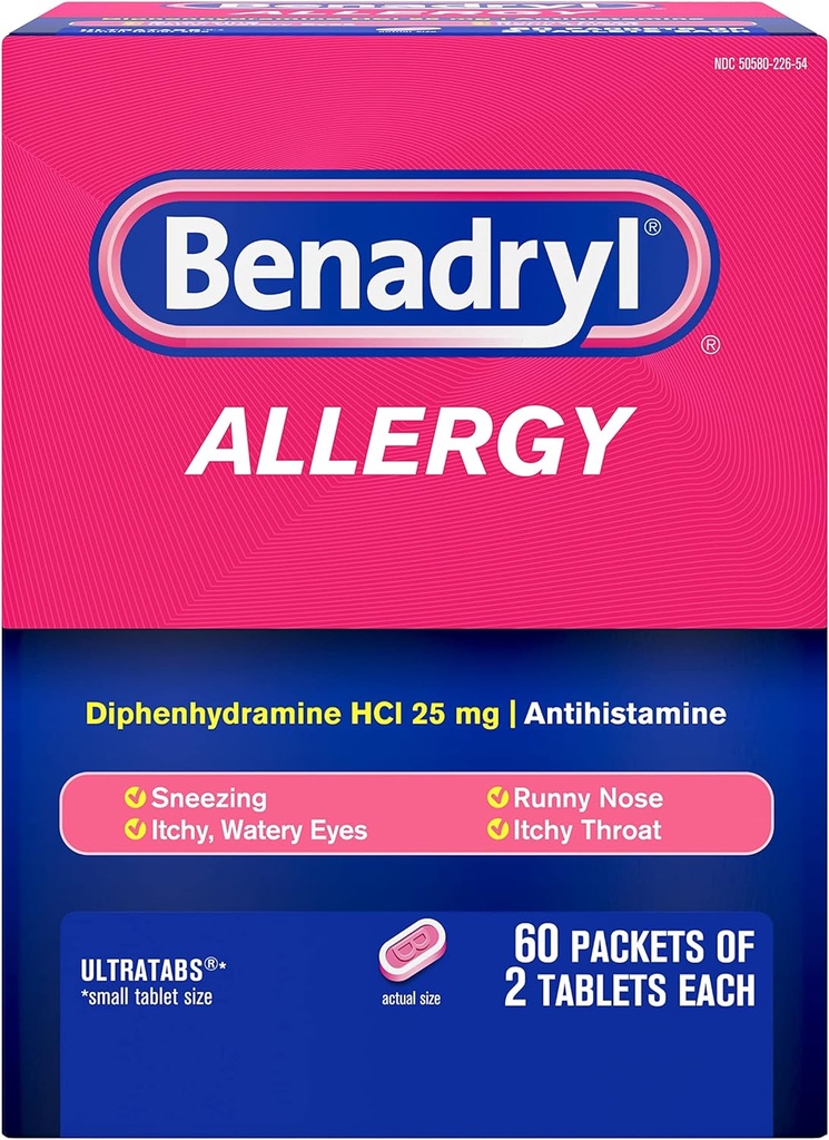 Αλλεργία της Benadryl ULTRATAB 60X2