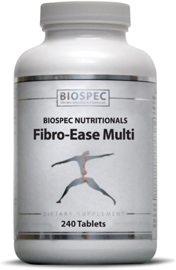BIOSPEC NUTRITIONALS Fibro-Ease Multi - Περιέχει Ουσιώδεις Βιταμίνες & Ορυκτά - Υποστήριξη Παραγωγή Ενέργειας & Γενική Υγεία (240 Κάψουλες)