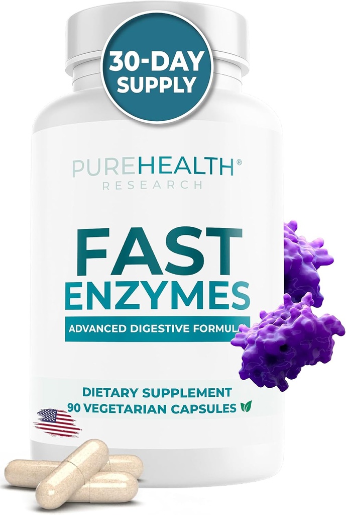 ΕΡΕΥΝΑ ΓΙΑ ΤΗΝ ΑΥΞΗΣΗ Made in USA Digestive Enzyme Supplement - Premium Lactase και Lipase Enzymes for Digestion - No More Bloating Relief & Better Digestive Health, 90 Κάψουλες για 1 μήνα