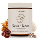 NeuroRoot Organic Mushroom Supplement - Lion's Mane Reishi Cordyceps 10 Mushroom Blend - 10:1 Fruiting Body Extract - Memory, Focus, Immune Support - BioPerine® Enhanced Absorption (60 Capsules)